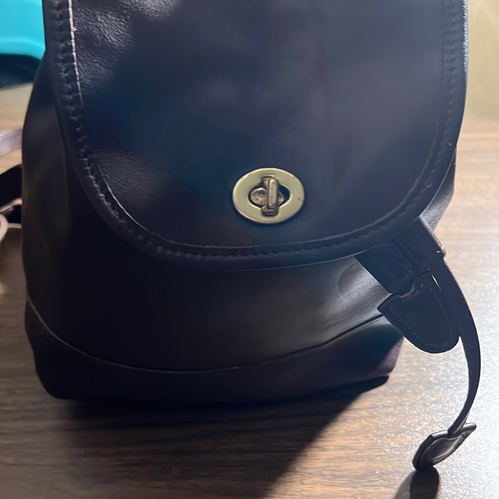 Leather Coach Vintage Backpack